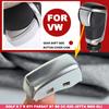 For VW Golf 6 7 R GTI Passat B7 B8 CC R20 Jetta MK6 GLI ABS Chrome/Matt With Leather Shift Knob Gear Side Cover Case DSG Emblem