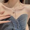Korean Titanium Steel Pull-out Necklace - Light Luxury Colorfast Sweater Chain for Autumn/Winter Fashion