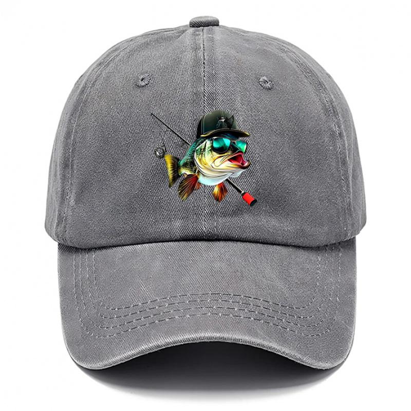 pc Cartoon Fish Style Printed Baseball Hat Hats for Men Hat for Women Breathable Baseball Caps Outdoor Hat Adjustable DAD