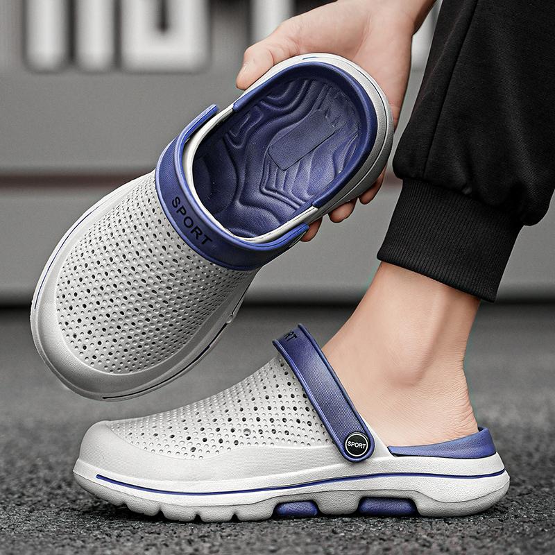 Fashion Men's Mixed Colors EVA Slippers Lightweight Bathroom Shoe For Men High Quality Non-slip Home Sandals Male Soft Comfortable Slide