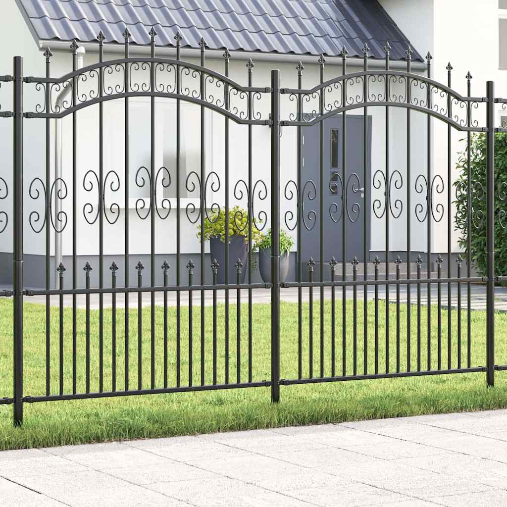 Garden Fence KAMPEN 240 x 202.5 cm Mesh Powder Coated Steel