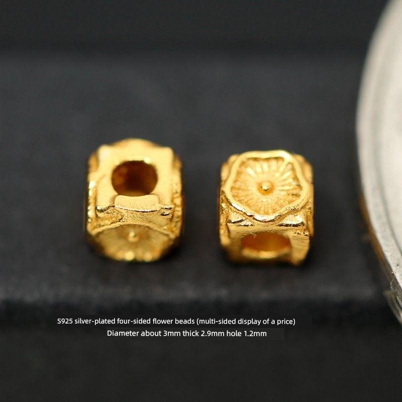 

DIY Ancient Silver Square Accessories Bracelet Carrying Strap Spacer Beads 06#3mm square beads/2