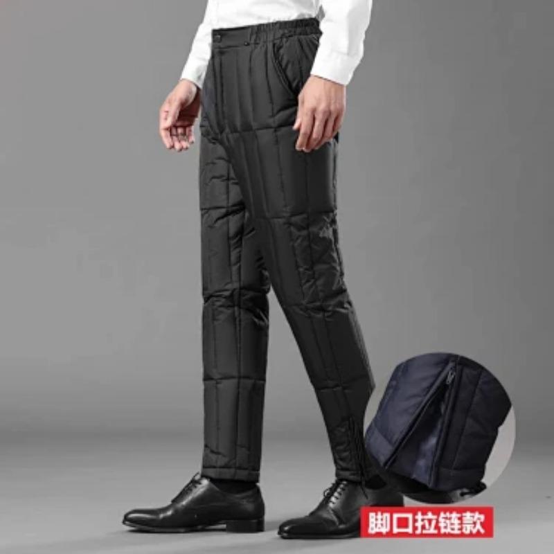 Men S Autumn Winter High Waist Thick Warm Cotton Pants For Elderly