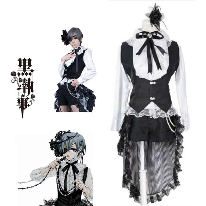 Exquisites Black Butler Ciel Phantomhive Cosplay Kostüm mit perfekten Nähten