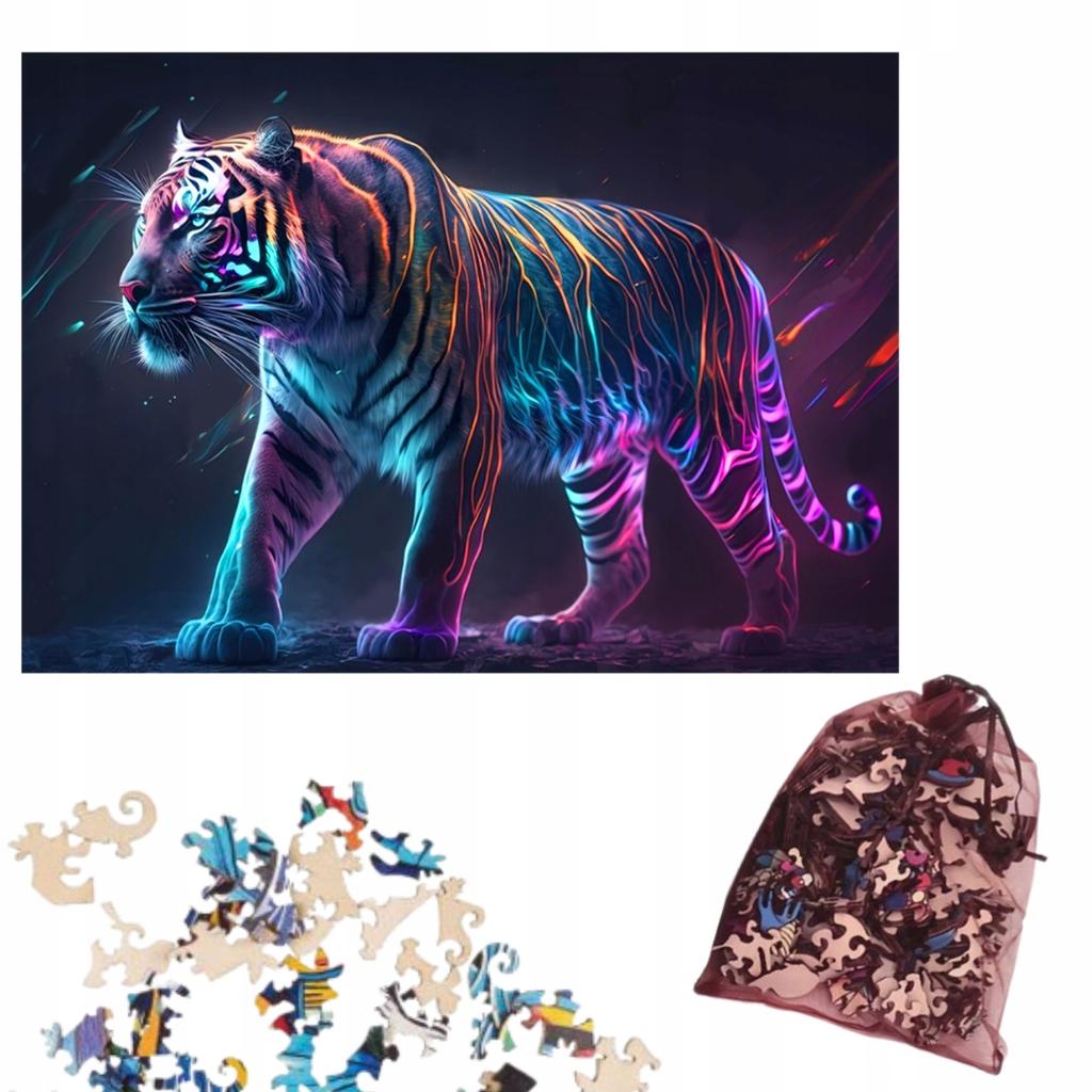 Wooden Educational Puzzle A3 Magic Tiger Children And Adults 240 Pcs Large