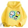 Boys Girls Casual Hoodie Doraemon Cartoon Fashion Streetwear Autumn Winter Outdoor Wear 3-14Y