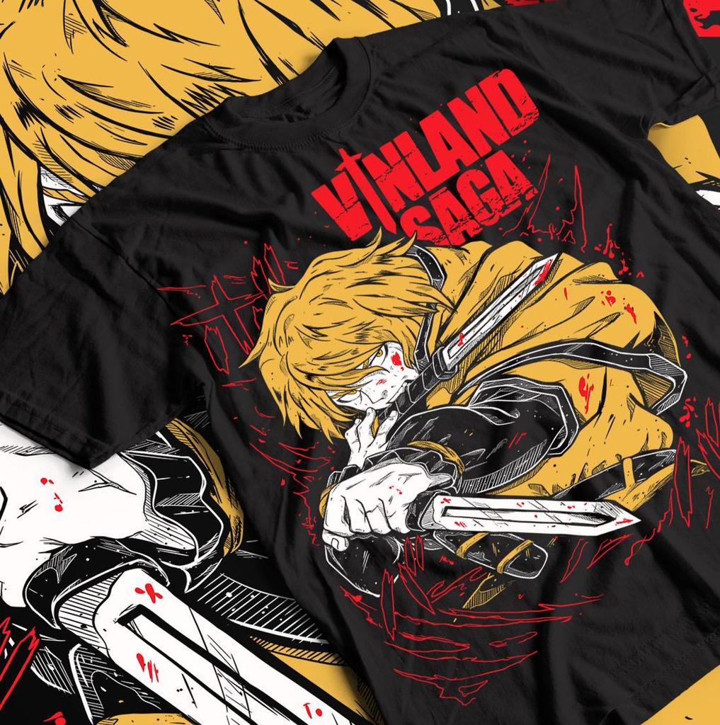 Vinland Saga Shirt, Thorfinn, Manga Black Tee, Unisex T-Shirt, Askeladd, All Size, Graphic Tee
