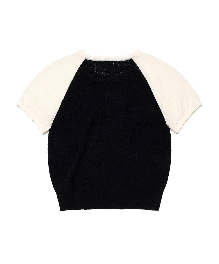 LEE Women'S Raglan Color Block Knit Black