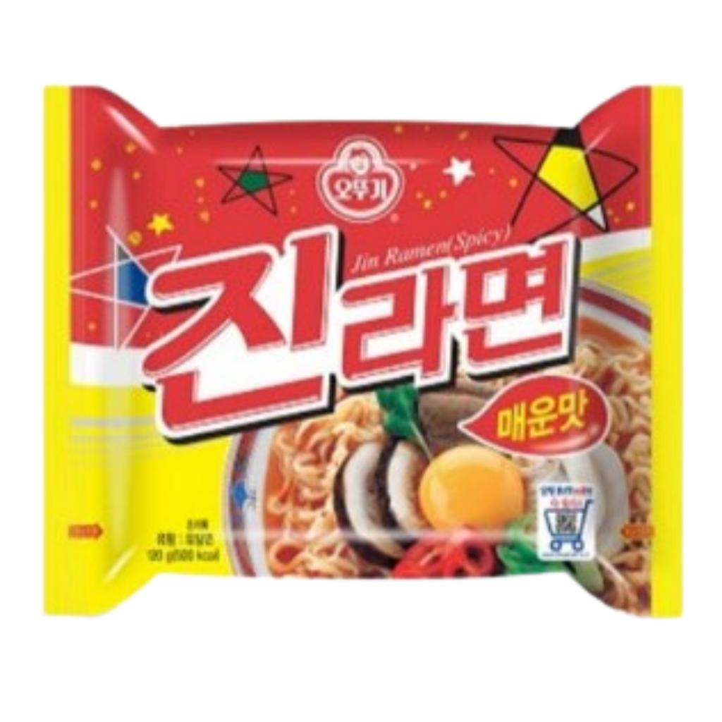 [Оттоги] Корейский рамен в одной упаковке(1PCS) – 13 вкусов на выбор Jin Ramen Spicy