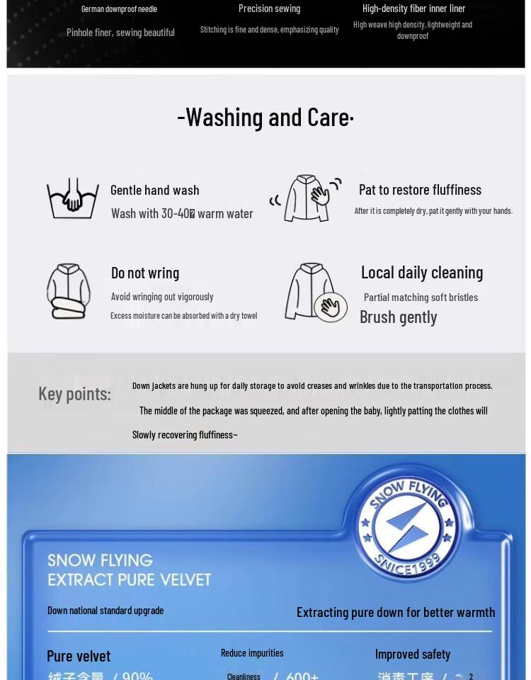 SNOWFLYING 2024 Women's Fashion Down Jacket