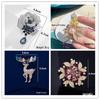 Exquisite Butterfly Rhinestone Brooch - Versatile 3D Floral Alloy Accessory for Women