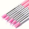 [Set Penne per Nail Art] Set da 5 Penne per Nail Art Manico Bianco o Rosa Strumento per Punti e Stamping con Penna Pressione in Silicone per Manicure