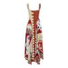 2025 Trendy Printed Linen Patchwork Dress - European & American Style