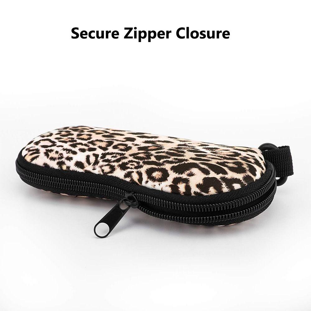 Durable Neoprene Eyeglass Case Soft Reading Glasses Case Zipper Glasses Pouch  for Men and Women