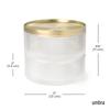Umbra Tesora Jewelry Glass and Elegant Design Box, Gold, Round,