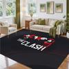 The Clash Design Crystal Velvet Rug Soft Decorative Mat for Bedroom Entrance