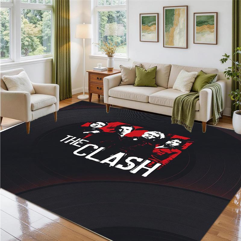 The Clash Design Crystal Velvet Rug Soft Decorative Mat for Bedroom Entrance