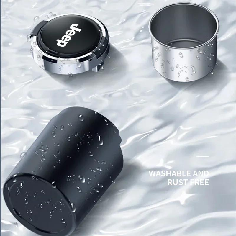 Portable Detachable Vehicle Ashtray For Jeep Compass Renegade Grand Cherokee Wrangler JK Gladiator Patriot Libe Accessories AKX1