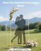 Arch Backdrop Stand, 2 x 1 m, Stable Structure, Easy Assembly, 1 Piece Gold Metal Arch Backdrop Stand for Wedding, Birthday Party, Graduation, Holiday