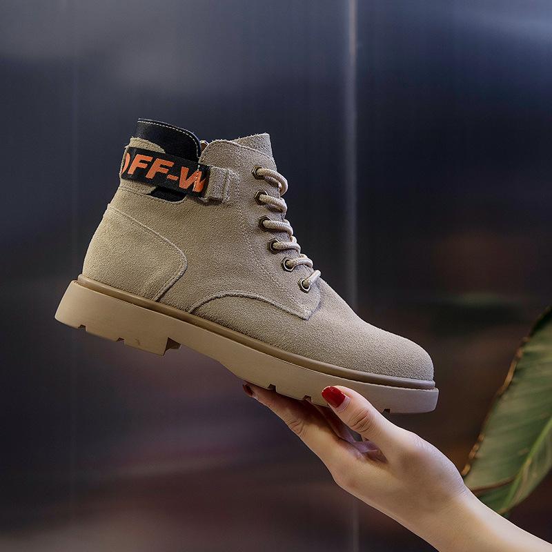 Autumn and Winter 2025 New Martin Boots Women's Autumn and Winter Versatile Trend Thick-soled Women's Boots Medium Tube Lace-up Locomotive Boots Women