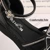 Girls sandals fashion Korean version of the soft-soled open-toed rhinestone student beach shoes