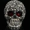 Ručně vyráběné pryskyřičné řemeslné dárky kreativní LED lebka ozdoby halloween barové dekorace stolní osobnostní gadgety párty vtipný nástroj