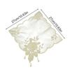 1Pc Embroidered Flowers Retro French Pearl Fresh Sweet Dust Cover Cloth Arts And Crafts Tea Table Mat Tablecloth