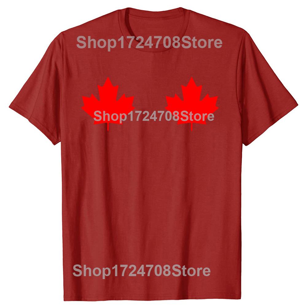 Maple Leaf Canada Day T Shirts Summer Style Graphic Cotton Streetwear Short Sleeve Canadian Flag Gifts T-shirt Mens Clothing