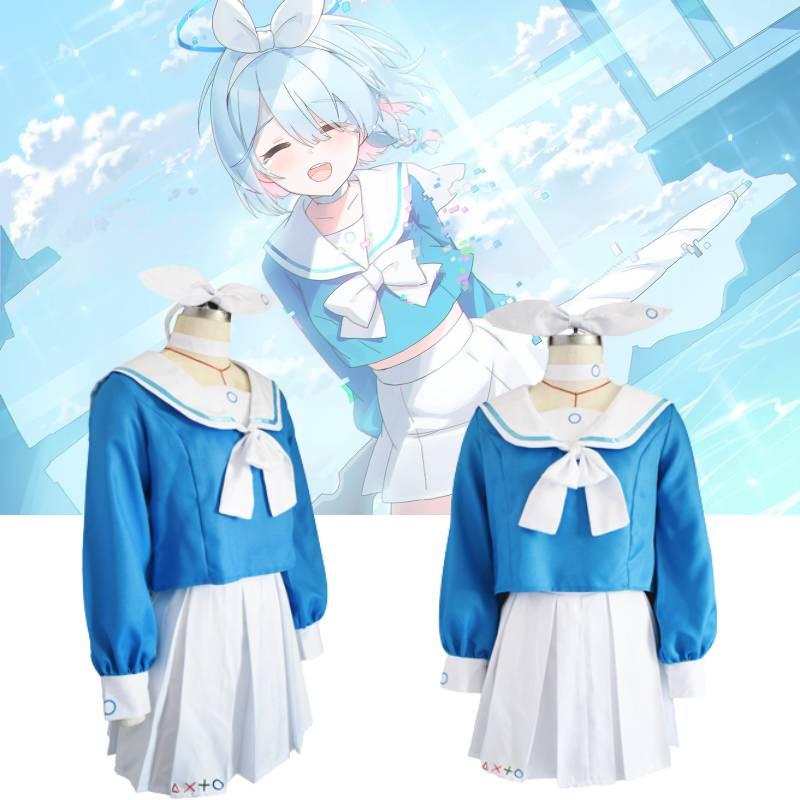 Archives Blue Arona Cosplay Costume Jk Sailor Uniform Skirt Suit Fans Accessory