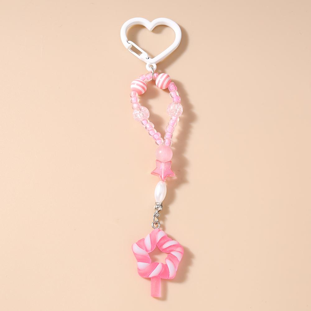 Pretty Resin Candy Lollipop Keychain Women Girls Juice Key Ring Pendants Handbag Decor DIY Key Chain Kid's Jewelry Gift