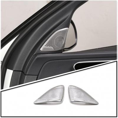 TINKI Car A-Pillar Tweeter Mesh Cover Accessories Compatible for Mercedes-Benz W206 2022-2023 C-Class C200 C300 Interior Accessories (Stainless