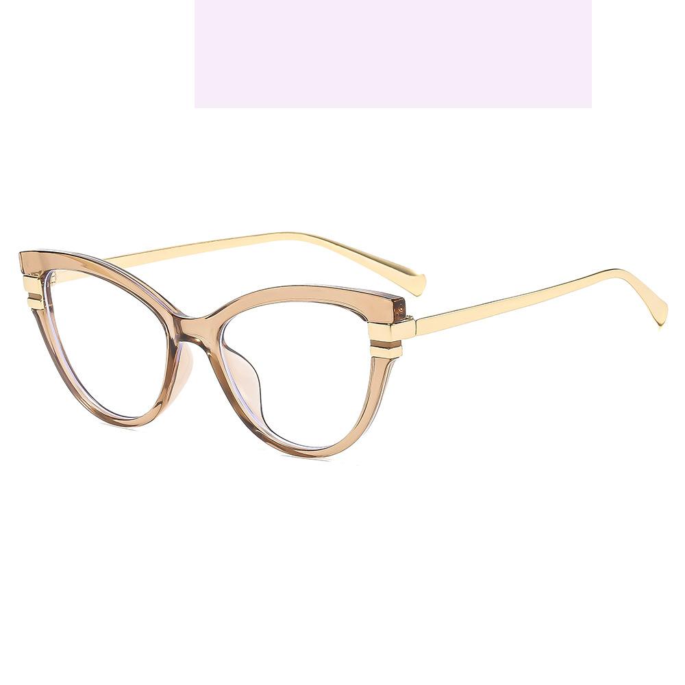 

Design Cat-Eye Floral Prints Frame Hyperopia Eye Wear Color Shift Anti Blue Light Digital Device Women Reading Glasses 0 +1 +15 W34192WW-0