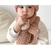 21 Colors Baby Hat Autumn and Winter Plush Scarf Two Sets, Baby Boys and Girls Bear Cute Warm Thickened Toddler Hat