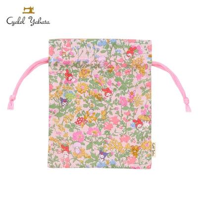 Sanrio Characters Liberty Fabrics Drawstring Bag (Flower) NEW