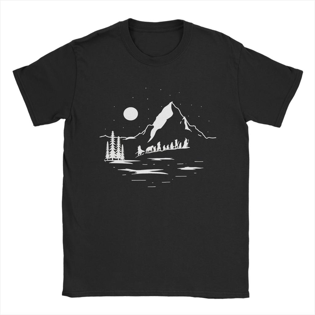 The Lonely Mountain    Men T Shirt LLords Of The RRings Meme Funny Tees Short Sleeve Crewneck TShirt 100 Cotton Tops