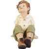 Decorative Figurine Boy In Green Trousers, 26 Cm, Made of Polyresin