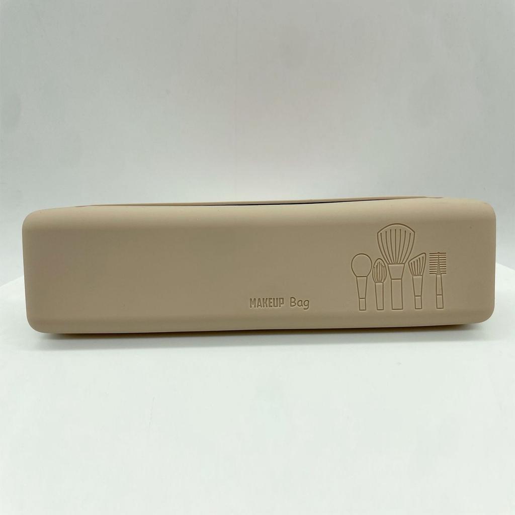 Square Silicone Storage Box Makeup Brush Storage Box