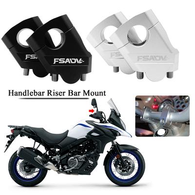 22mm 22mm riadidlá Riser Bar Mount Držadlo Clamp Silver Black Pre SUZUKI DL650 V-Strom 650 DL 650 VStrom 650 VStrom650