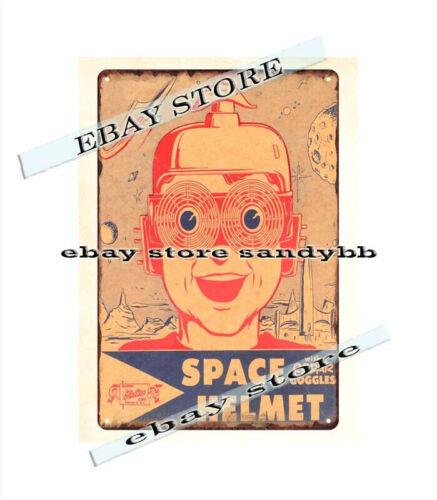 

SPACE HELMET childhood toy metal tin sign home accents living roomAluminum 20x30cm（7.8x11.8inch）