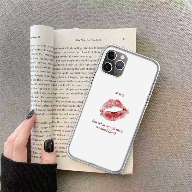 Gossip Girl Phone For Apple Iphone 12 13 Mini 15 Pro Max 11 Pro 14 Plus 16 Pro Max 16E Case Shell Cover Clear TPU Protective Fu
