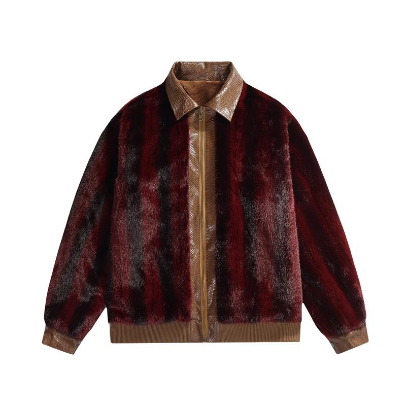 

Мужская фланелевая куртка с воротником, двусторонняя куртка с бейсбольным воротником, мужская рабочая одежда, повседневная куртка для улицы XXXL