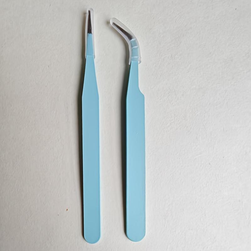 2pcs, Stainless Steel Tweezers, Color Tweezers, Guka Tweezers