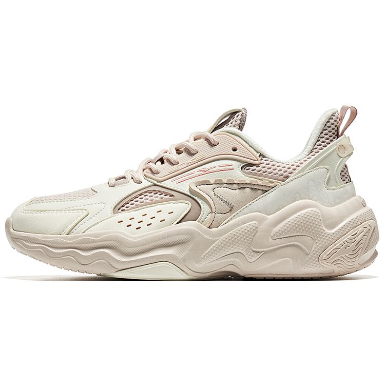 Honkong Star Erke Ding Series - Questioning The World Yuanwu Sports Casual Shoes Women Sneakers Micro-Crystal-White Gray 52123102128-004