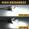 H4 9003 HS1 LED Headlight Bulbs Replacement Upgrade Bulb 6000K White for Car ATV UTV Motorcycle H4 Hi/Lo Beam Lights Fanless