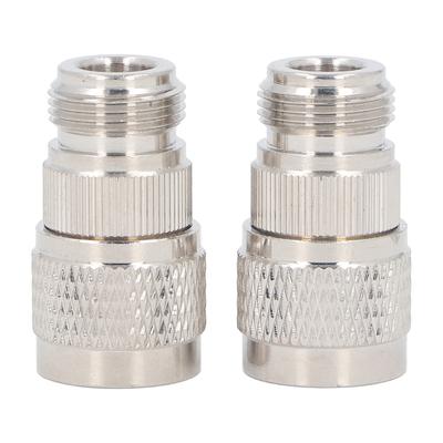 2 Pcs N Female To N Male Adapter Wide Frequency Band RF Connector for Antenna Extension Cable