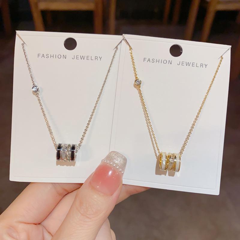 Korean Fashion Simple Design Small Waist Pendant Necklace Temperament All-match Light Luxury Clavicle Chain Accessories