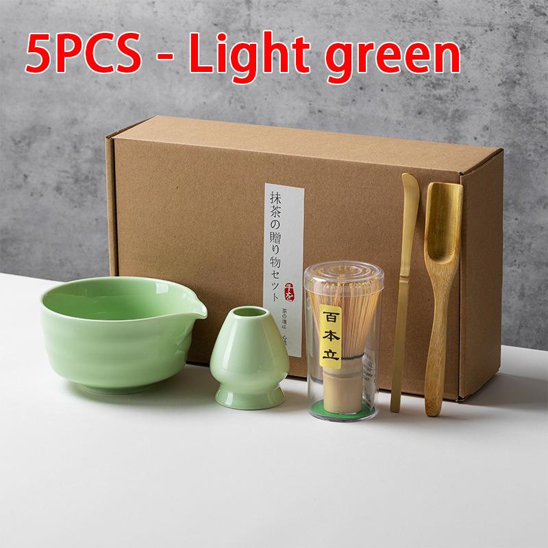 4/5/6PCS Matcha Set Bamboo Matcha Whisk Ceramic Bowl Matcha Ceramic Set Home Tea-making Tools Accessories Birthday Gifts CJTZ004