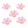 Kamozimi Glass Chopstick Rests, Beautiful and Cute Cherry Blossom Shaped 5-Piece Set, Simple and Elegant Design