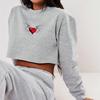 European & American Women's Long-Sleeve Short Sweatshirt - 2021 Autumn Collection