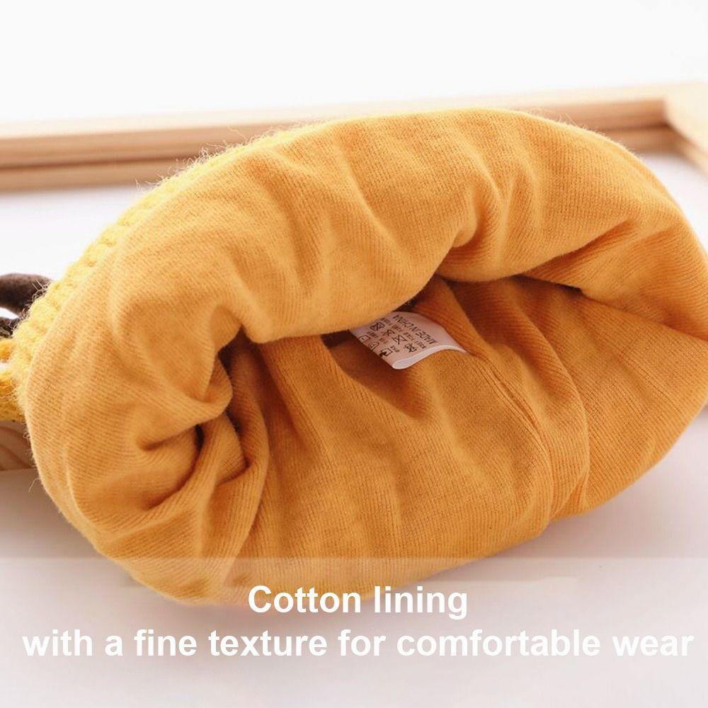 Elk Antlers Warm Knitted Hats Thickened Ear Protection Hats Pullover Princess Cap  Autumn Winter